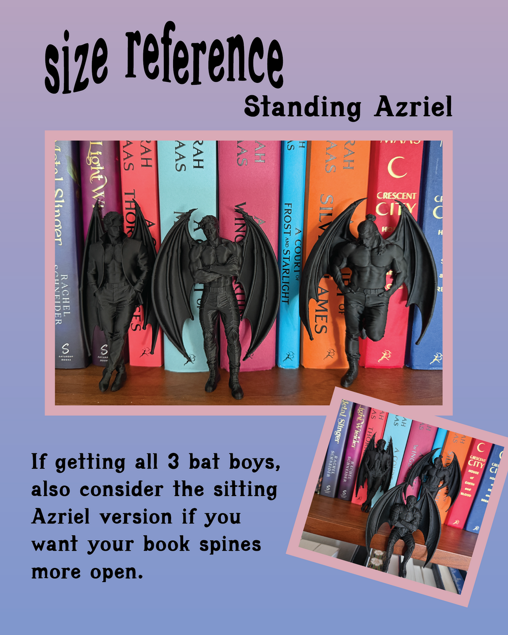 ACOTAR inspired Azriel Book Boyfriend - STANDING VERSION