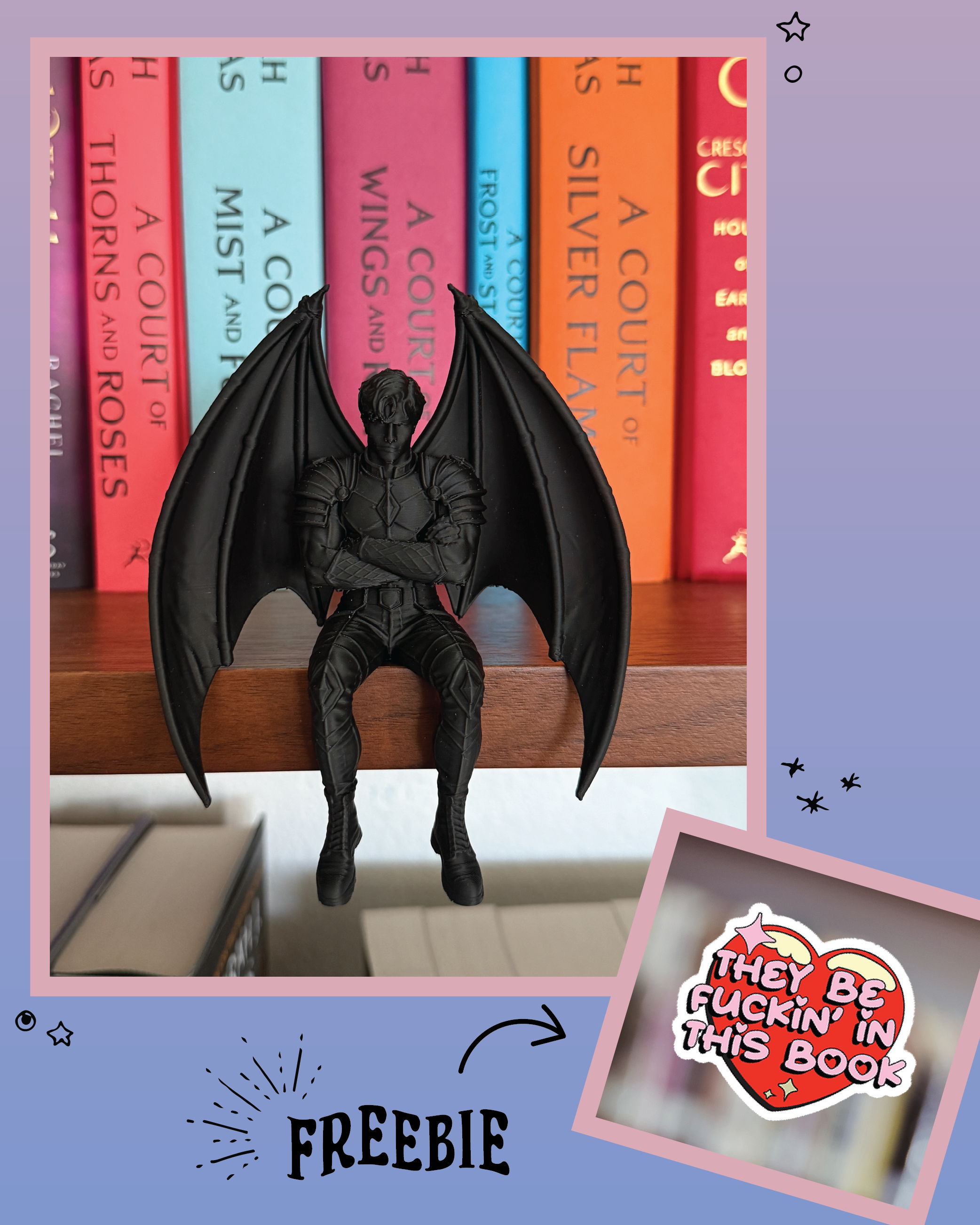 ACOTAR inspired Azriel Book Boyfriend - SITTING VERSION