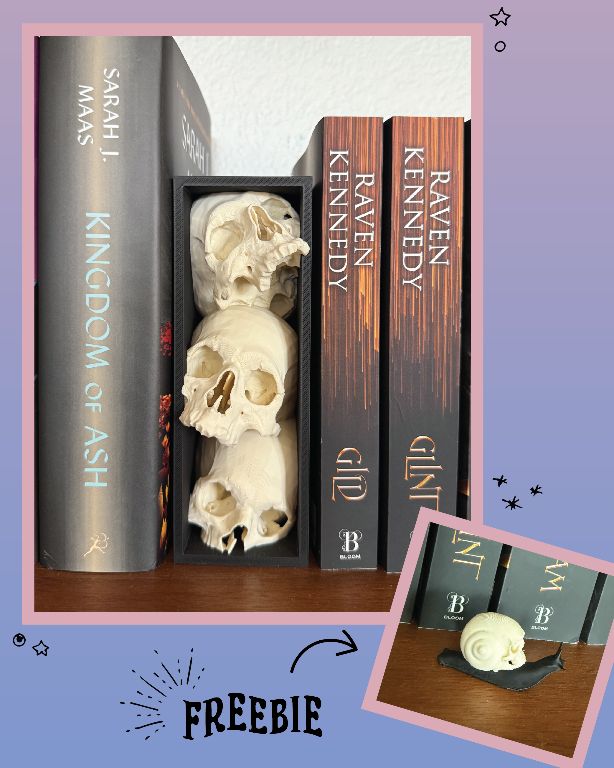 Stacked Skulls Book Nook